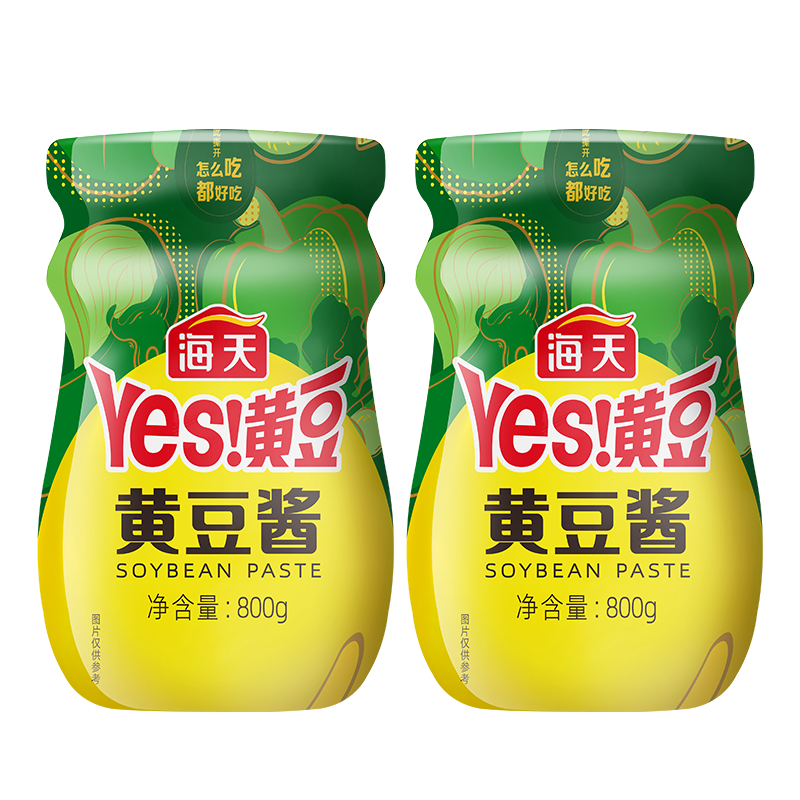 海天豆瓣酱 黄豆酱800g 非转基因黄豆发酵蘸焖红烧拌饭拌面下饭酱