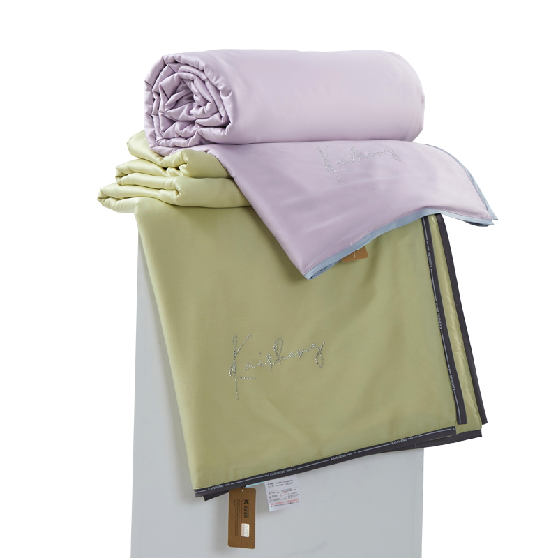 凯盛家纺 全棉提花100%桑蚕丝被冬季保暖被芯 双人加厚纯棉四季冬被子