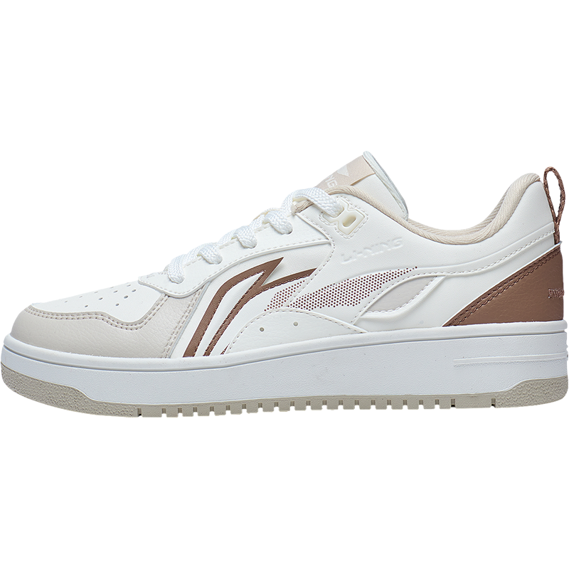 李宁休闲鞋时一女鞋2023新款减震回弹板鞋经典滑板鞋低帮运动鞋