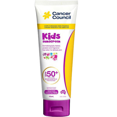 Cancer Council 茜茜尔 CC 儿童防晒霜乳 SPF50+ 110ml 1支装 无酒精香精 澳洲进口