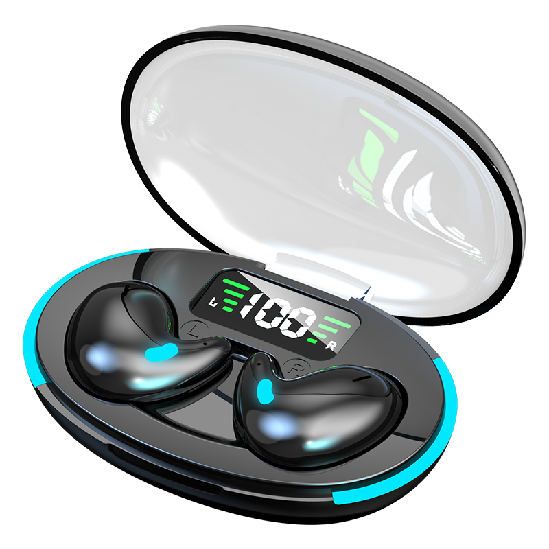 铂典(POLVCDG)无线睡眠蓝牙耳机豆式隐形入耳式超薄侧睡专用无感佩戴降噪运动游戏适用于苹果华为VIVO/OPPO通用