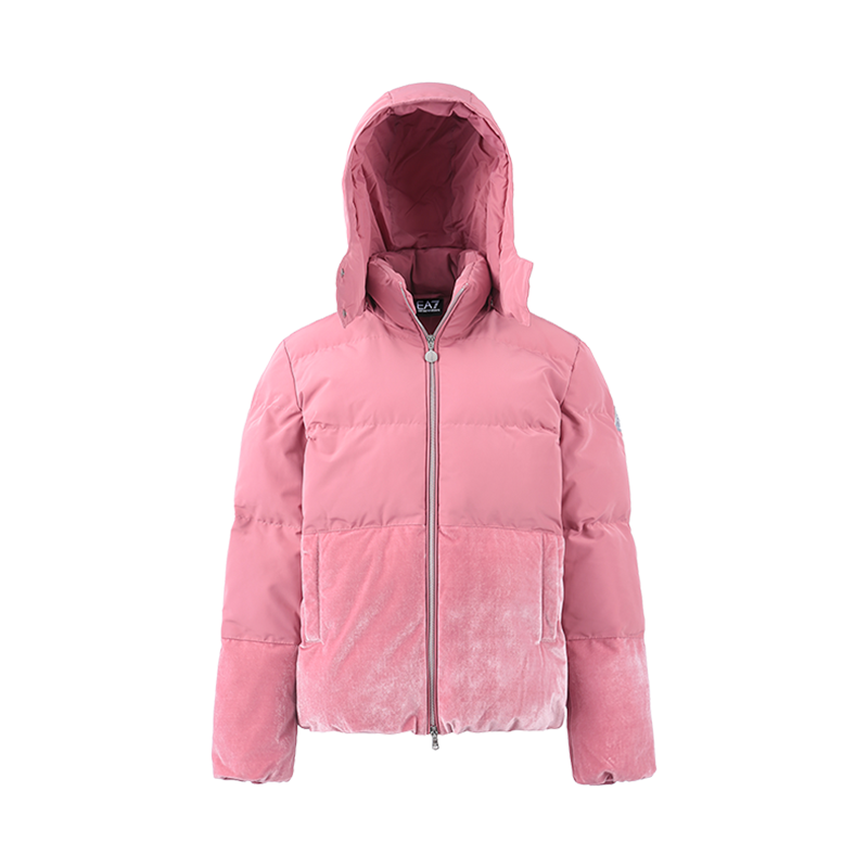 阿玛尼 EMPORIO ARMANI EA7 女士连帽棉服夹克上衣外套6LTB20 TN8AZ