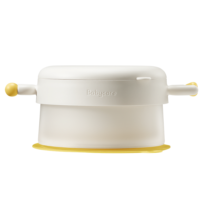 babycare宝宝辅食碗婴儿专用吸盘碗研磨不锈钢儿童餐具注水保温碗里瑟米