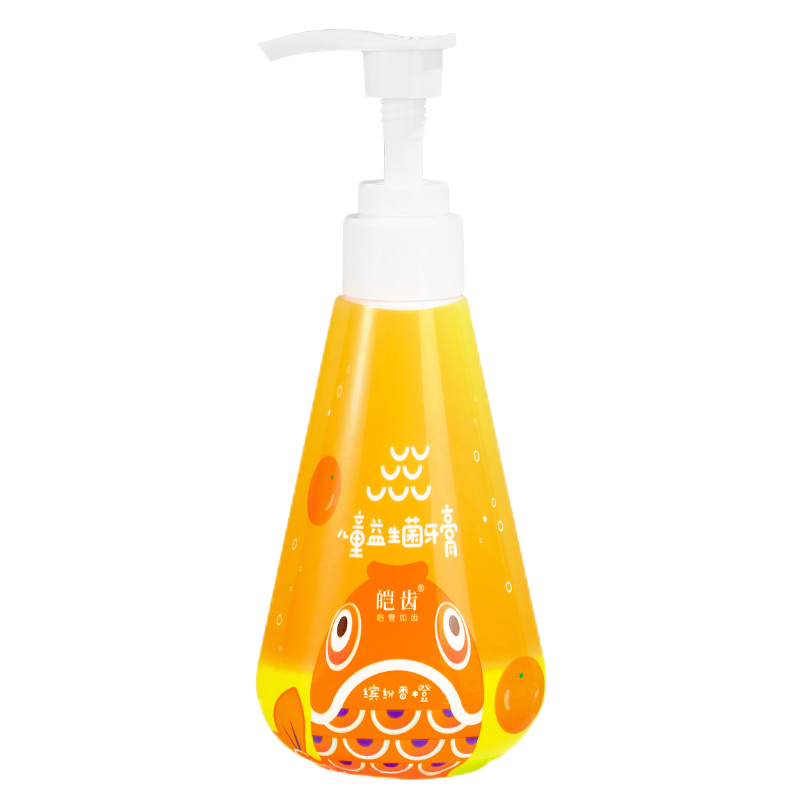 [皑齿甜香草莓160g]皑齿儿童按压式儿童牙膏宝宝3一6一12岁含氟益生菌换牙期防蛀龋齿