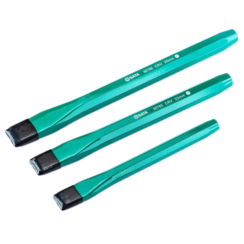 世达(SATA)09163 3件套扁凿 定位钻孔钳工凿子组套 1套