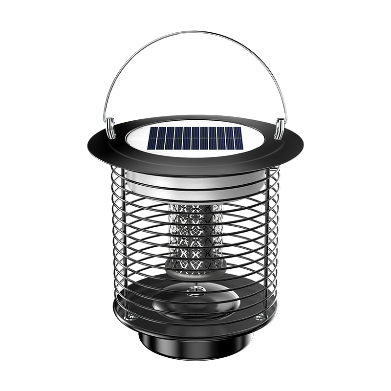 太阳能灭蚊灯户外庭院花园家用室外防水灭蚊子驱蚊神器TM-01Y[插地灯][银色]