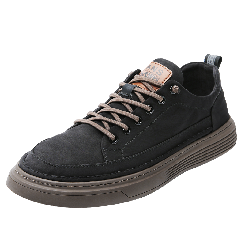 [线下专柜同款]卡帝乐鳄鱼(CARTELO)新款时尚冰丝布男士休闲鞋男鞋板鞋帆布鞋