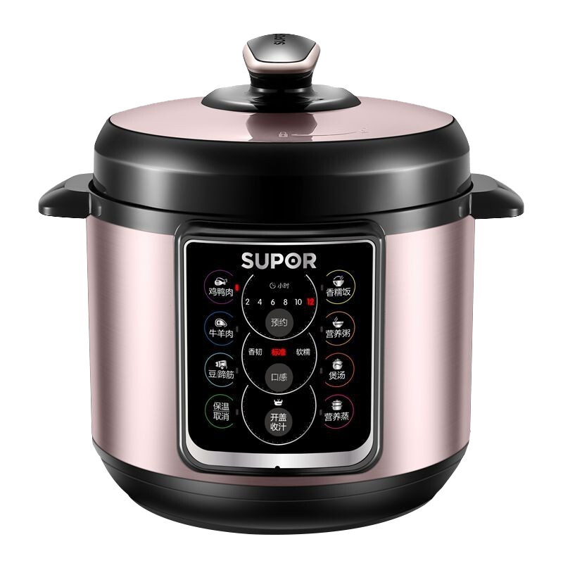 苏泊尔(SUPOR)电压力锅家用老人用智能预约 一锅双胆 高压锅家用 5L/升大容量 正品 SY-50YC15