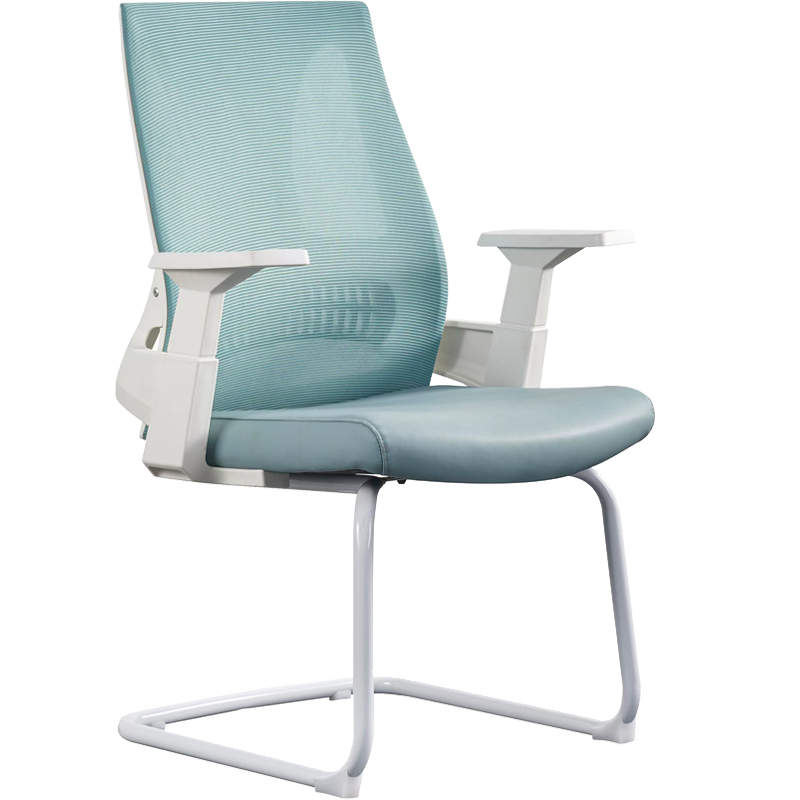 震海D3903-1会议椅弓形椅办公椅电脑椅网布椅洽谈椅靠背椅