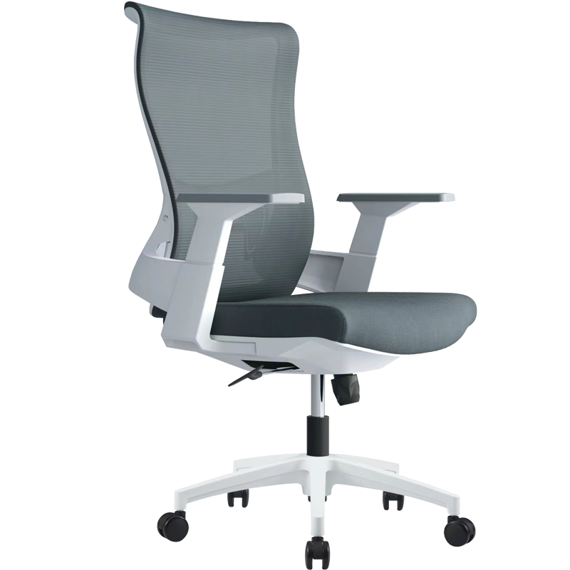 震海B3909-1办公椅电脑椅网布椅会议椅靠背椅人体工学椅转椅休闲椅边条椅中背椅