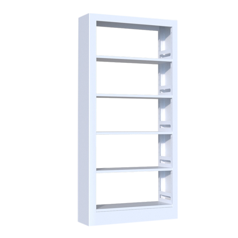 岳滩钢制置物架图书馆单双面书店阅览室货架档案架资料架单面一列一