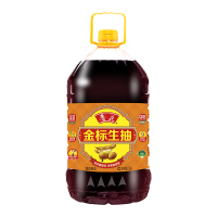 鲁花金标生抽5L增量装酿造酱油餐饮家用炒菜调味酱