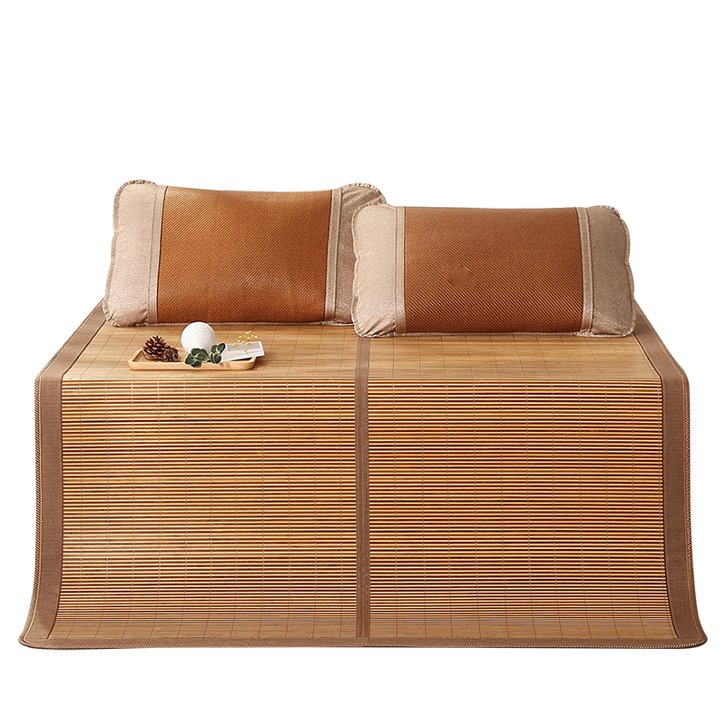 富安娜竹席 双面可用竹席冰丝席 可对折夏季空调凉席竹席 学生宿舍 单人双人家用凉席