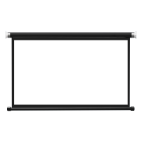 金属幕布手拉84寸100寸120寸爱普生极米壁挂家用办公手动升降投影仪屏幕高清100寸4:3