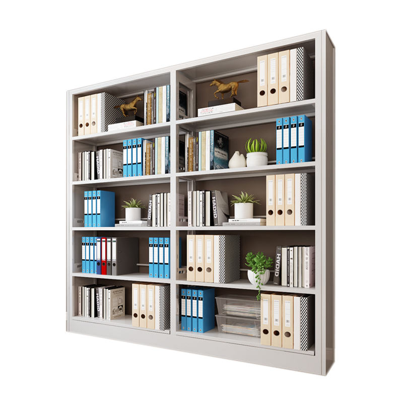 苏久立钢制书架置物架图书馆单双面书店阅览室货架档案架资料架单面一列二