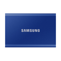 三星(SAMSUNG) 500GB Type-c 移动固态硬盘PSSD T7 极光蓝MU-PC500H 1050M/S