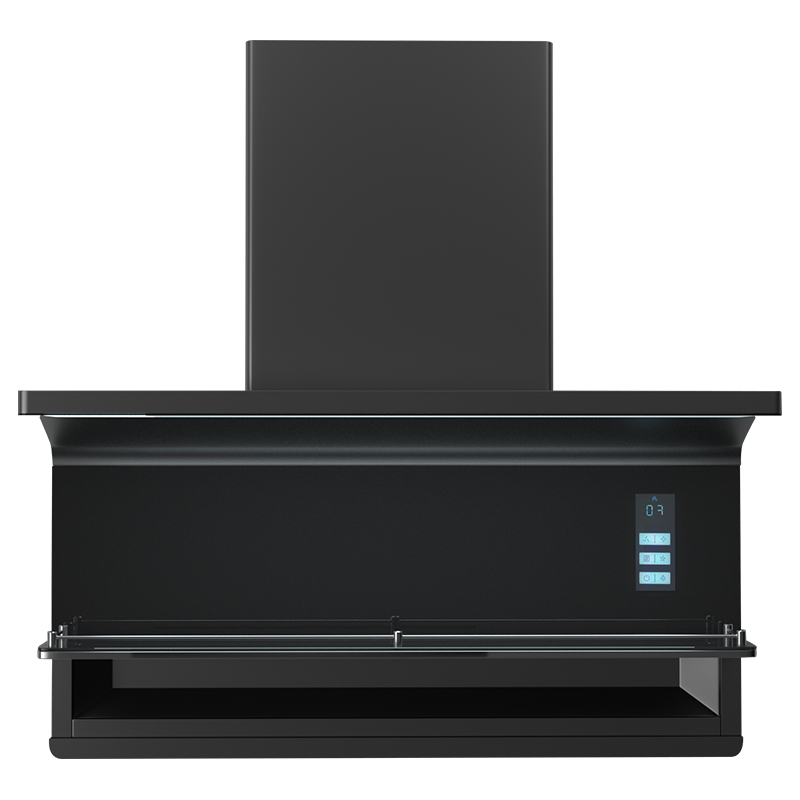 THOMSON法国汤姆逊抽油烟机 家用7字型 挥手20风量大吸力脱排 一键热清洗带调料置物架AYK3 灰色