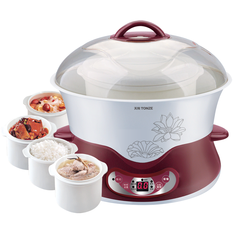 天际电炖炖锅陶瓷隔水炖盅家用全自动4L煲汤锅电用大容量一锅五胆