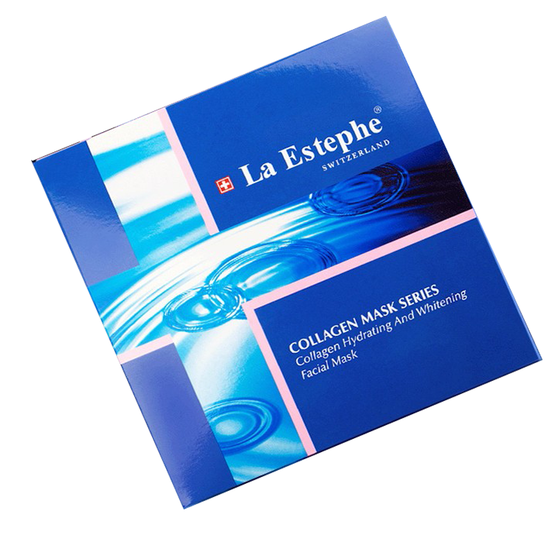 瑞斯美La Estephe胶原保湿水份面膜盒装35g*6片 瑞士进口 清透补水保湿面 男女通用清洁面膜