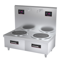 乐创(lecon)商用电磁双头矮汤灶 24KW大功率酒店饭堂企业电磁灶 380V LC-J-P24G2