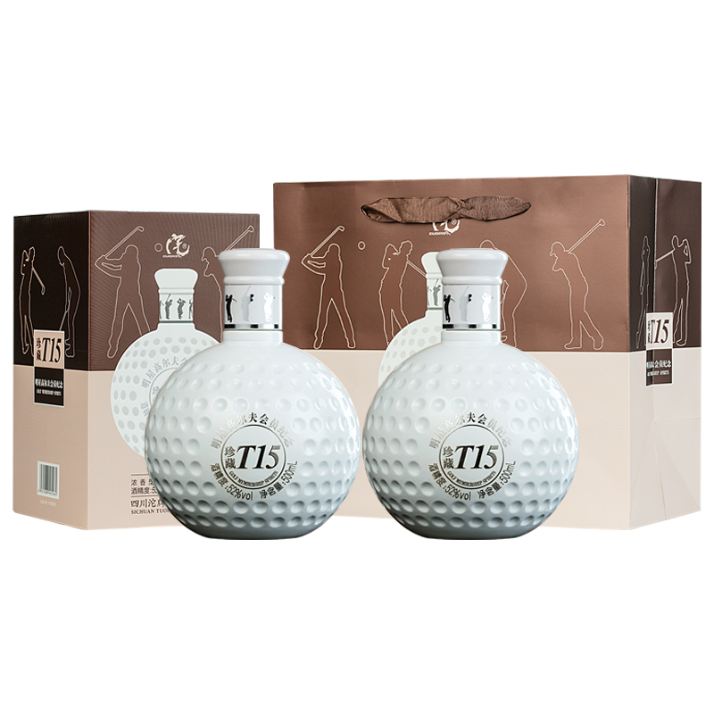 沱牌珍藏T15高尔夫会员纪念酒 52度500ml*6瓶装整箱 浓香型白酒