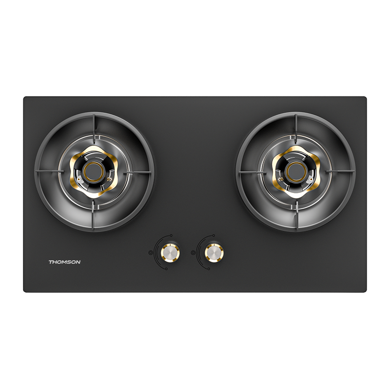 THOMSON法国汤姆逊家用台式嵌入式燃气灶具 4.8kW大火力双眼灶 加厚钢化玻璃 一级能效 方灶圆灶 AZL液化气