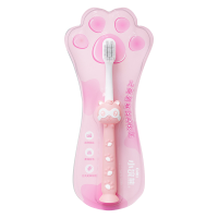 小浣熊海汐蓝三支装儿童分束牙刷细柔软毛3到6岁以上婴幼儿宝宝专用牙刷