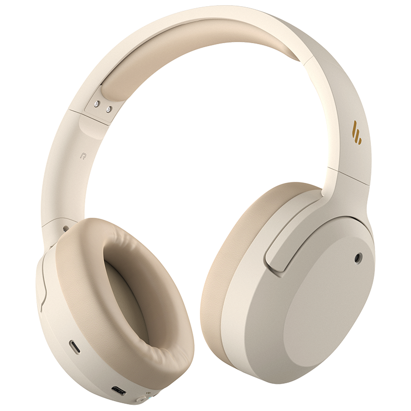 EDIFIER/漫步者 W820NB耳机头戴式无线蓝牙主动降噪新款运动电脑游戏电竞音乐经典花再 云岩白