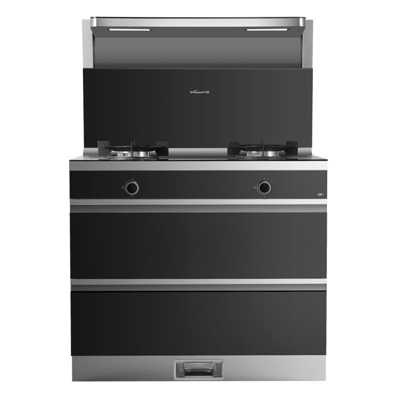 万和(Vanward) 集成灶JJZT-QB1 天然气烟灶保洁套装 油烟机燃气灶保洁柜一体式 自清洗烟灶联动一级能效