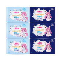 七度空间卫生巾少女系列超薄纯棉夜用275+338mm姨妈巾组合27片