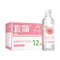 宜简无汽苏打水经典白桃味弱碱性饮料整箱360ml*12瓶
