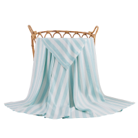 条纹竹纤维盖毯