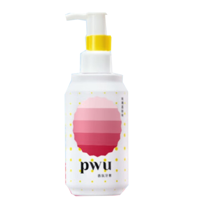 朴物大美PWU果汁牙膏清新口气去黄牙垢益生菌牙膏女生 按压式 玫瑰荔枝*2瓶+莫吉托*1瓶