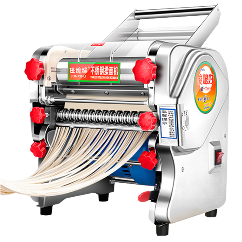 俊媳妇免拆刀FKR-200不锈钢电动压面机面条机自动面皮机包子皮馒头皮厚面皮饺子馄饨皮机擀面机挂面机商用家用揉面机一体机