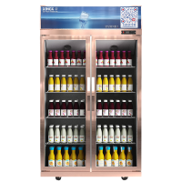 星星(XINGX)商用立式冰柜 双门保鲜展示柜冷藏冰箱 电子温显饮料柜陈列柜LSC-518Y