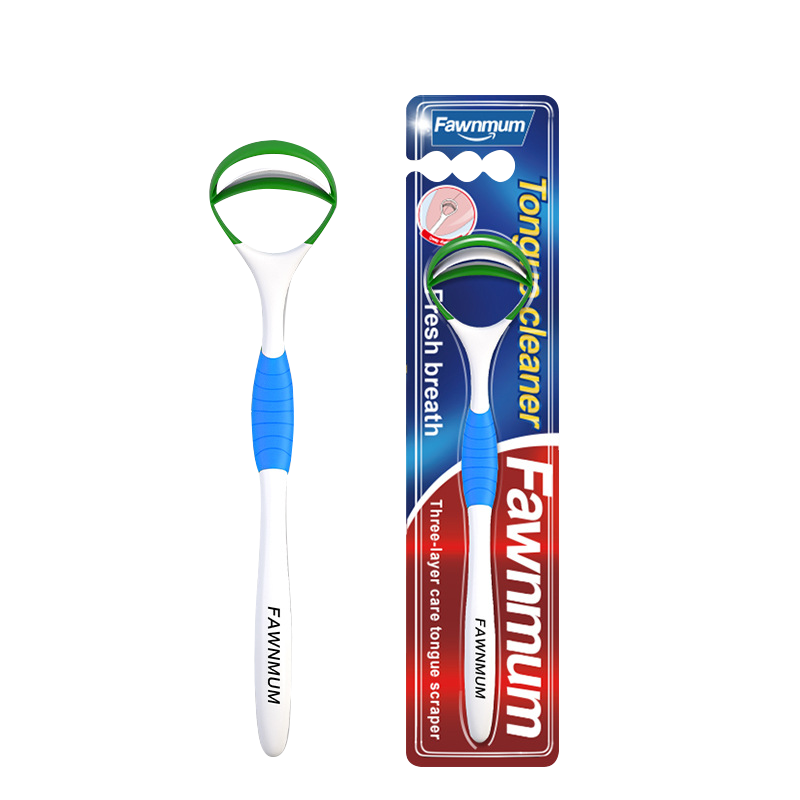 小鹿妈妈(FAWNMUM) 舌苔清洁器刮舌苔刷刮舌板口腔清洁刷舌头清理神器男女111