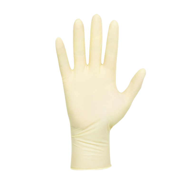 嘉湛力一次性手套橡乳胶食品餐饮医院家务清洁无粉手套S码100只