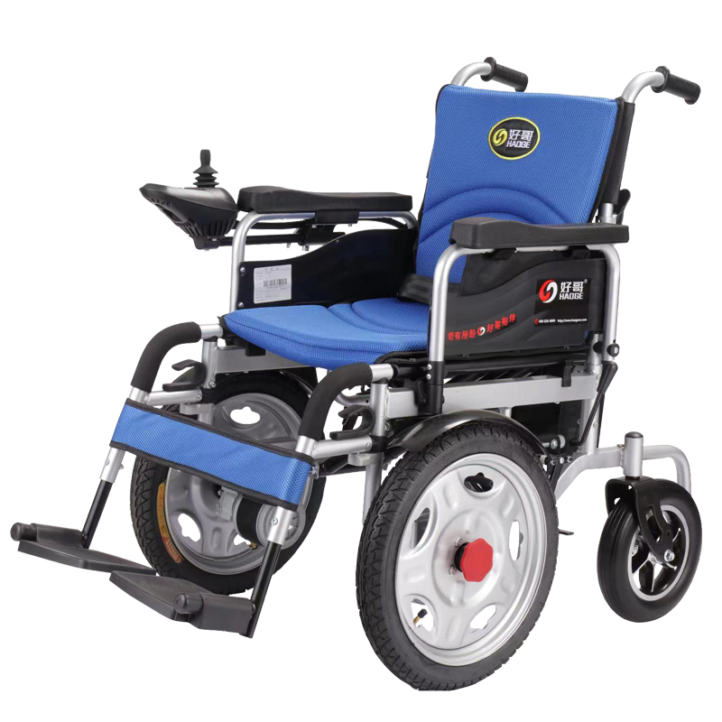 好哥前驱电动轮椅可折叠轻便全躺智能全自动老年残疾人便携四轮代步车低靠背前大轮减震越障碍-30A锂电池[续航约40公里]