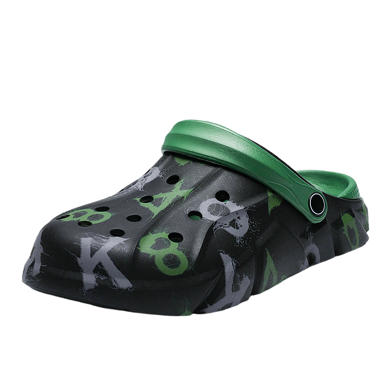 [线下专柜同款] 卡帝乐鳄鱼(CARTELO)新款情侣款洞洞鞋户外凉拖鞋休闲鞋花园鞋沙滩拖鞋透气软底包头凉鞋男女鞋