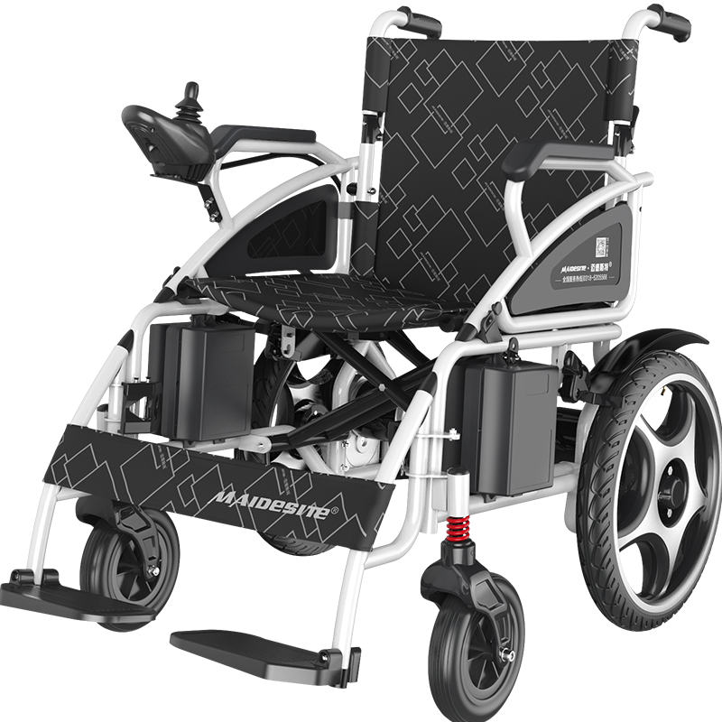 迈德斯特(MAIDESITE)电动轮椅801锂电 智能全自动老人折叠轻便小老年残疾人高靠背代步车四轮(12AH锂电池)