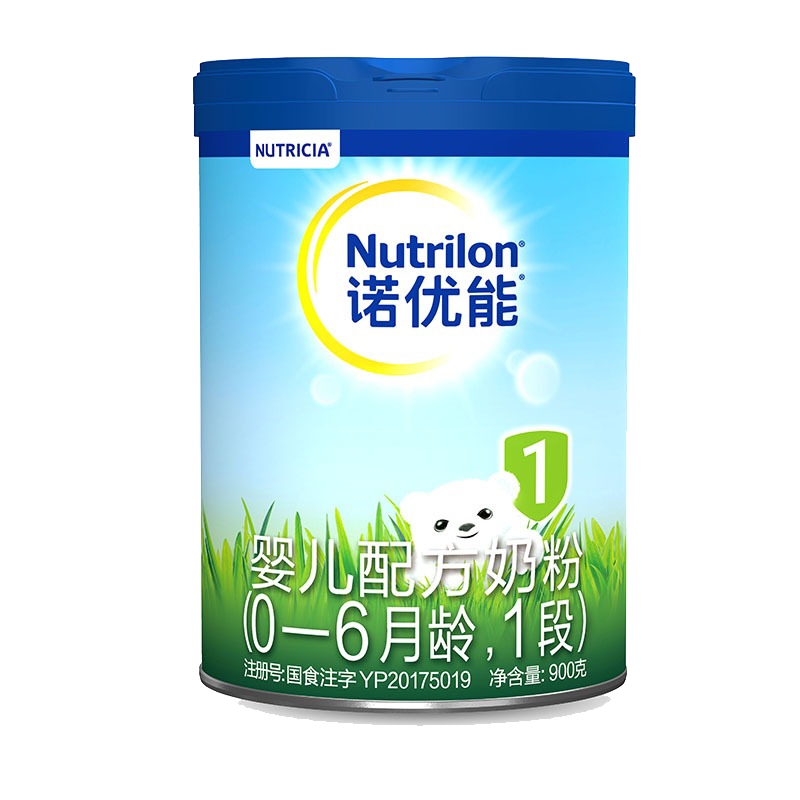 诺优能(Nutrilon) pro婴儿配方奶粉(0—6月龄,1段) 铁罐装900g*6罐