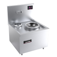 乐创(lecon)商用电磁单头单尾小炒灶 15KW大功率酒店饭堂企业电磁灶 380V LC-J-A15X