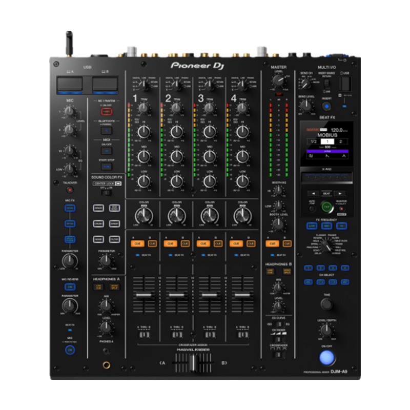 先锋(PIONEER) DJM-A9 四通道专业dj混音台内置声卡 酒吧dj打碟