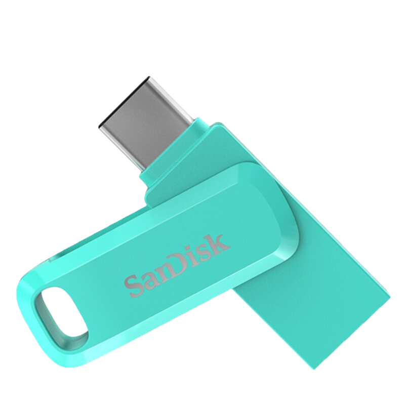 闪迪(SanDisk) 酷柔SDDDC3手机U盘 Type-C双接口 USB3.1读速150MB/s 64G淡蓝色