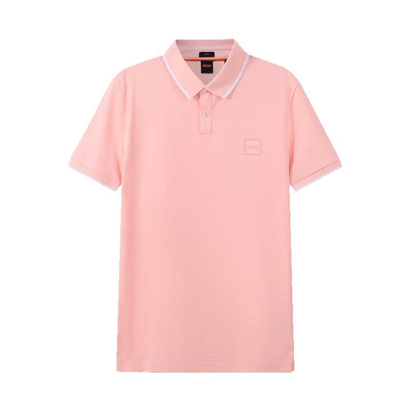 雨果博斯 HUGO BOSS 男士orange系列棉质修身版短袖POLO衫50472665