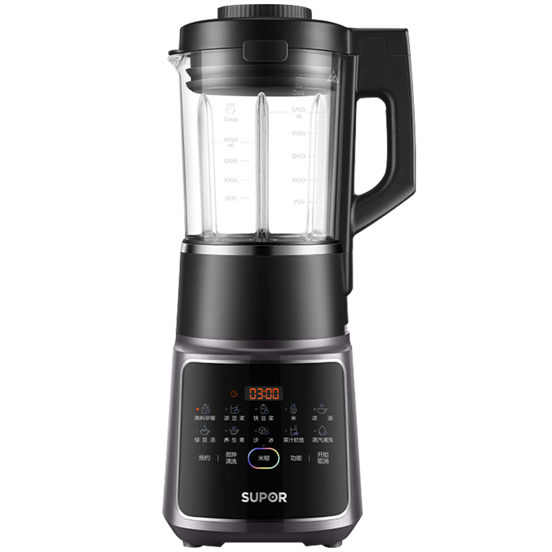 苏泊尔(SUPOR) 破壁机家用可拆洗料理机低音加热多功能豆浆机榨汁机绞肉机智能预约辅食搅拌机SP68R