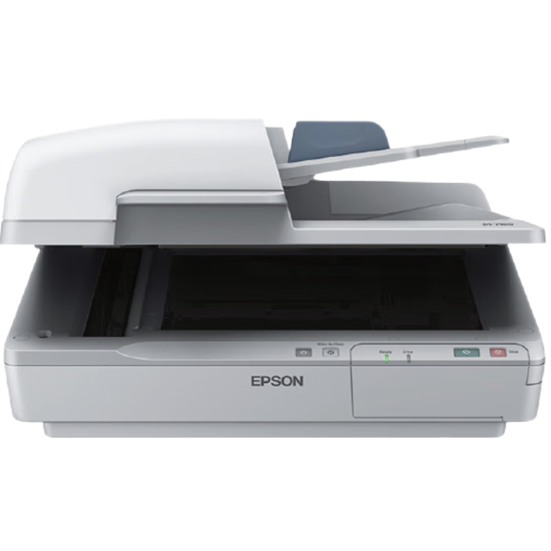 爱普生(EPSON) DS-6500 A4幅面高速彩色文档平板式+ADF馈纸式扫描仪(白色)双平台扫描仪