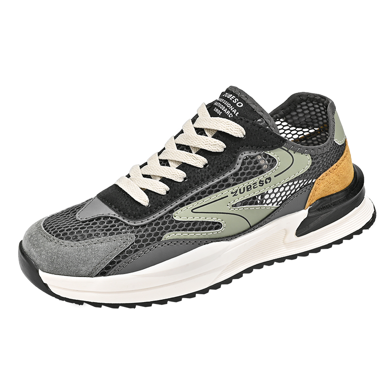 坚马夏季透气轻便网鞋男镂空薄款休闲鞋2023新款潮流老爹运动鞋网面男鞋