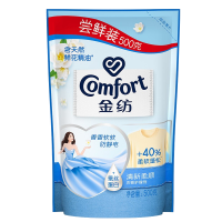 金纺衣物柔顺剂护理剂 柔软留香防静电 漂洗时中和洗衣液残留 清新柔顺500g*5袋