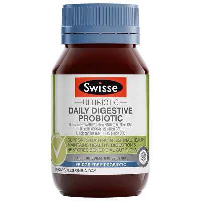 澳洲Swisse成人肠道益生菌胶囊30粒/瓶 澳洲原装进口 守护肠道健康 香港/保税随机发